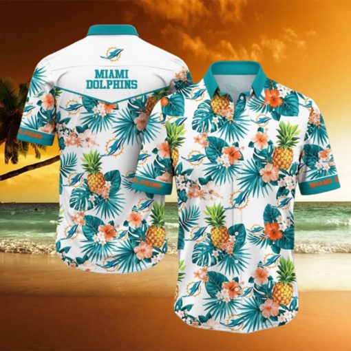 Miami Dolphins NFL Hawaiian Shirt 3D Printed Tropical Pattern Graphic Hawaii Shirt For Fan Ever