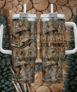 Miami Dolphins NFL Hunting Tumbler Stanley Tumbler 40oz