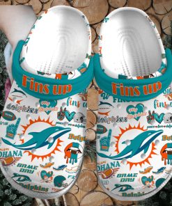 Miami Dolphins NFL Sport Crocs Crocband Clogs Shoes Comfortable For Men Women and Kids – Footwearelite Exclusive