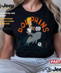 Miami Dolphins NFL x Homage x Beavis and Butt Head Unisex Tri Blend T Shirt