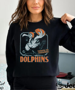 Miami Dolphins Thankful For Touchdowns Shirt