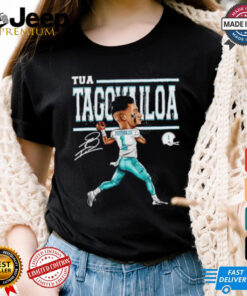 Miami Dolphins Tua Tagovailoa cartoon signature shirt