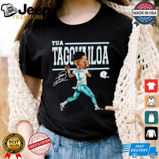 Miami Dolphins Tua Tagovailoa cartoon signature shirt