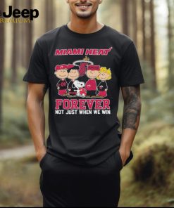 Miami Heat Snoopy Charlie Brown Forever Not Just When We Win T Shirt