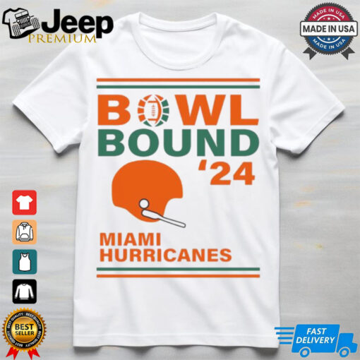 Miami Hurricanes 2024 Bowl Bound Helmet Shirt