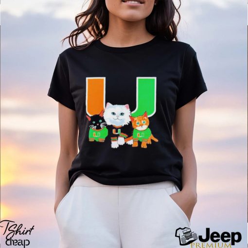 Miami Hurricanes Cute Cats Shirt