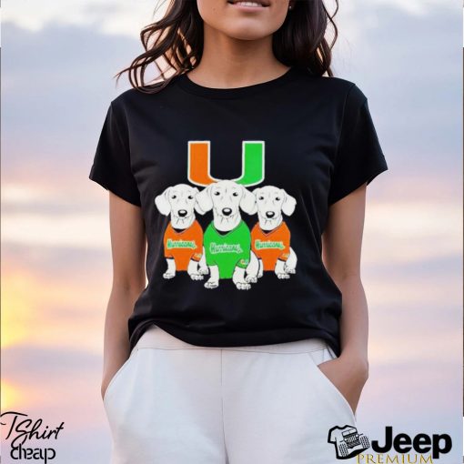 Miami Hurricanes Cute Dogs Shirt