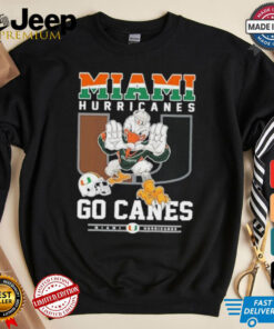 Miami Hurricanes Go Canes Mascot Football Shirt