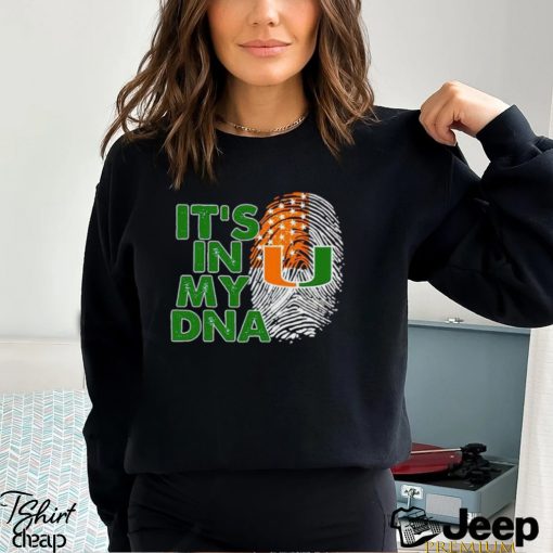 Miami Hurricanes It’s In My DNA Fingerprint shirt