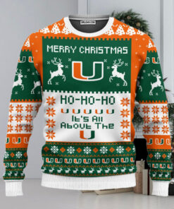 Miami Hurricanes Merry Christmas Ugly Christmas Sweaters