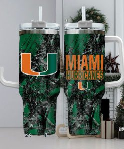 Miami Hurricanes Realtree Hunting 40oz Tumbler