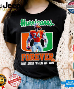 Miami Hurricanes forever not just when we win mascot shirt