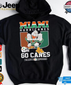 Miami Hurricanes go canes mascot shirt