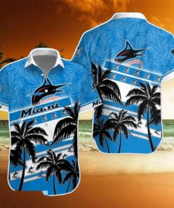 Miami Marlins MLB Hawaiian Shirt Palm Trees Pattern New Design For Fans