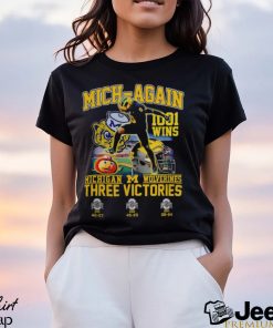 Mich Again 1001 Wins Michigan Wolverines Three Victories Shirt