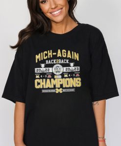 Mich Again Back2back Cup 2022 2023 Big Champions T shirt For Fans