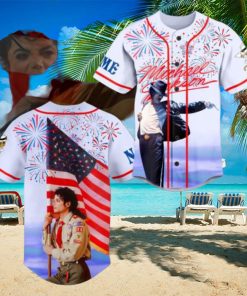 Michael Jackson Happy 4th Of July Custom Baseball Jersey