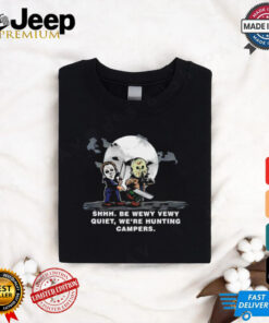 Michael Myers and Jason Voorhees shhh be wewy vewy quiet we’re hunting campers shirt