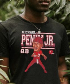 Michael Penix Jr. number 9 Atlanta Falcons cartoon caricature signature shirt