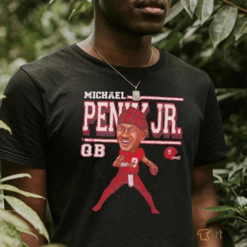 Michael Penix Jr. number 9 Atlanta Falcons cartoon caricature signature shirt