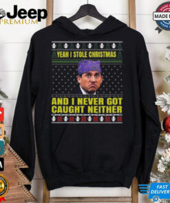 Michael Scott Yeah I Stole Christmas And I Never Got Caught Neither 2024 Shirt