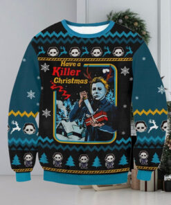 Micheal Myers Killer Christmas Ugly Sweater