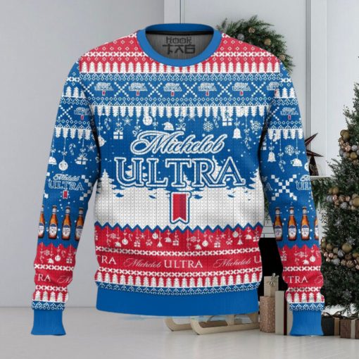 Michelob Ultra Beer Ugly Christmas Sweater