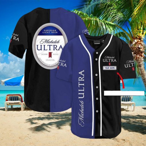 Michelob Ultra Customized Logo White Casual Baseball Jersey