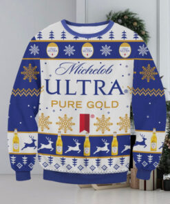 Michelob Ultra Pure Gold Ugly Sweater