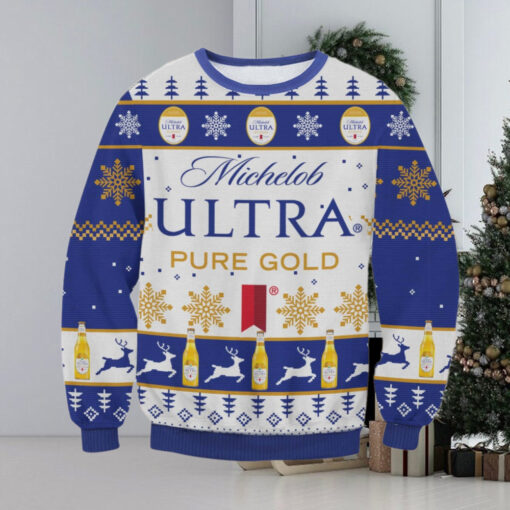 Michelob Ultra Pure Gold Ugly Sweater