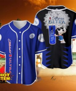 Michelob Ultra Snoopy Baseball Jersey Shirt For Snoopy Lovers Gift Ideas