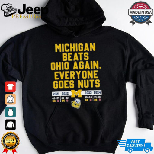 Michigan Beats Ohio Again Everyone Goes Nuts 4th Straight Wins Shirt
