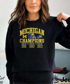 Michigan Football 2023 Big Ten Champions Back to Back Shirt Hoodie Michigan 2023 Big Ten Championships T Shir