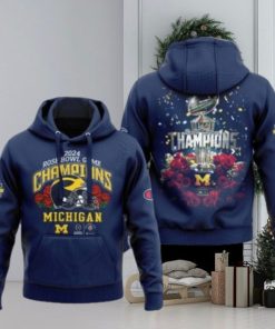 Michigan Football 2024 Rose Bowl Game Champions Hoodie