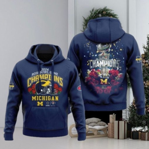 Michigan Football 2024 Rose Bowl Game Champions Hoodie