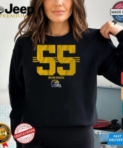 Michigan Football Mason Graham 55 Stripe Shirt