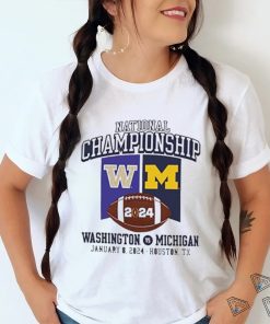 Michigan Football Vs Washington 2024 National Championship Game Banner Shirt