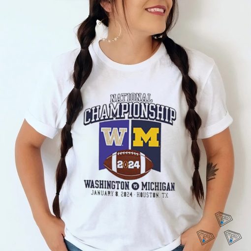 Michigan Football Vs Washington 2024 National Championship Game Banner Shirt