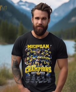 Michigan National Champions 2023 2024 Signatures Shirt