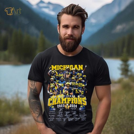 Michigan National Champions 2023 2024 Signatures Shirt