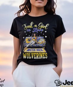 Michigan Shop Just A Girl In Love With Her Michigan Wolverines 2023 Shirt