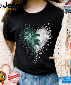 Michigan State Spartans Crystal Heart Shirt