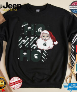 Michigan State Spartans Ho Ho Ho Santa Claus Christmas shirt