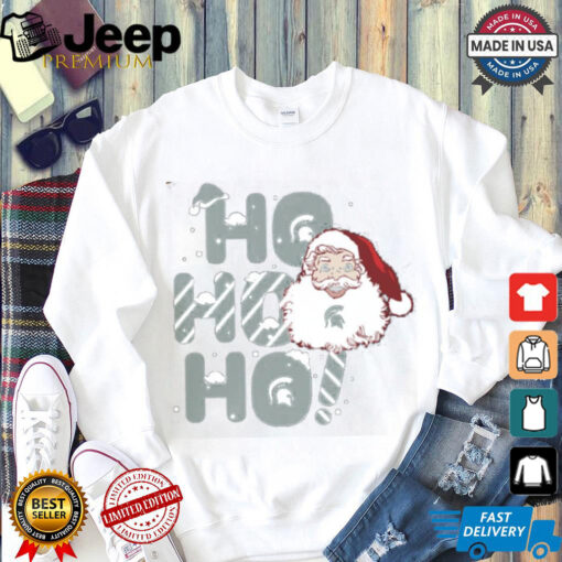 Michigan State Spartans Ho Ho Ho Santa Claus Christmas shirt