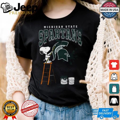 Michigan State Spartans Snoopy Painting Shirt