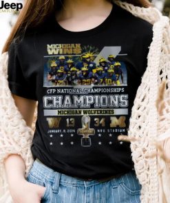 Michigan Wins CFP National Championships Champions 34 13 Huskies Shirt