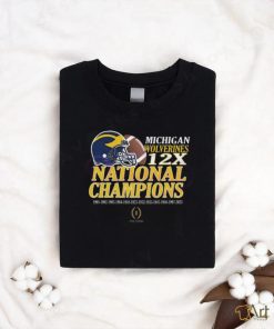 Michigan Wolverines 12X Time National Champions 1901 2023 T Shirt