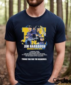 Michigan Wolverines 2015 2024 Jim Harbaugh Memories T Shirt