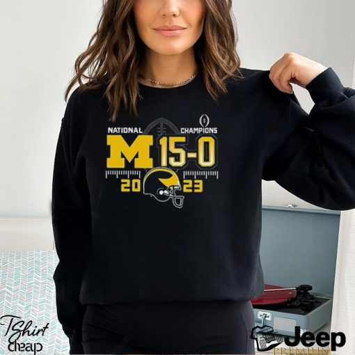 Michigan Wolverines 2023 CFP National Champs 15 0 T Shirt