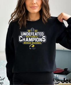 Michigan Wolverines 2023 CFP National Champs Undefeated T Shirt